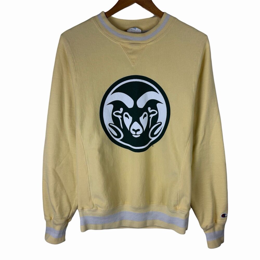 Vintage Champion Reverse Weave Sz S Colorado State CSU Rams Pullover Sweatshirt